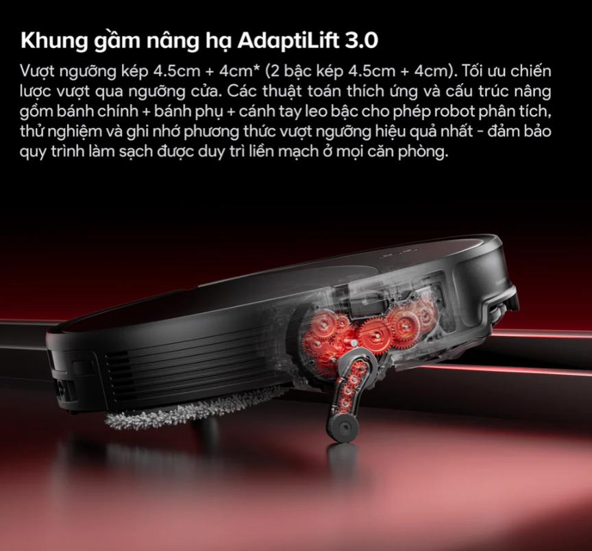 Robot Hút Bụi Roborock Saros 20: Lực Hút Khủng 35.000Pa, Robot Vượt Mọi Địa Hình & Thảm Dày, Hỗ trợ công nghệ StarSight 2.0, Lau giẻ