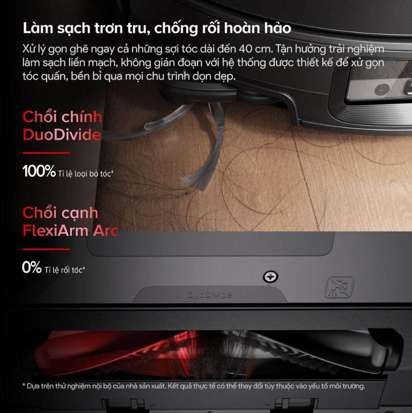 Robot Hút Bụi Roborock Saros 20 Sonic: Lực Hút 35.000Pa, Lau Rung VibraRise 5.0, Thiết kế 7.98cm, Xoè giẻ lau
