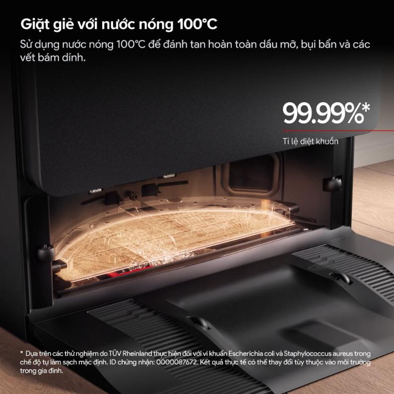 Robot Hút Bụi Roborock Saros 20 Sonic: Lực Hút 35.000Pa, Lau Rung VibraRise 5.0, Thiết kế 7.98cm, Xoè giẻ lau