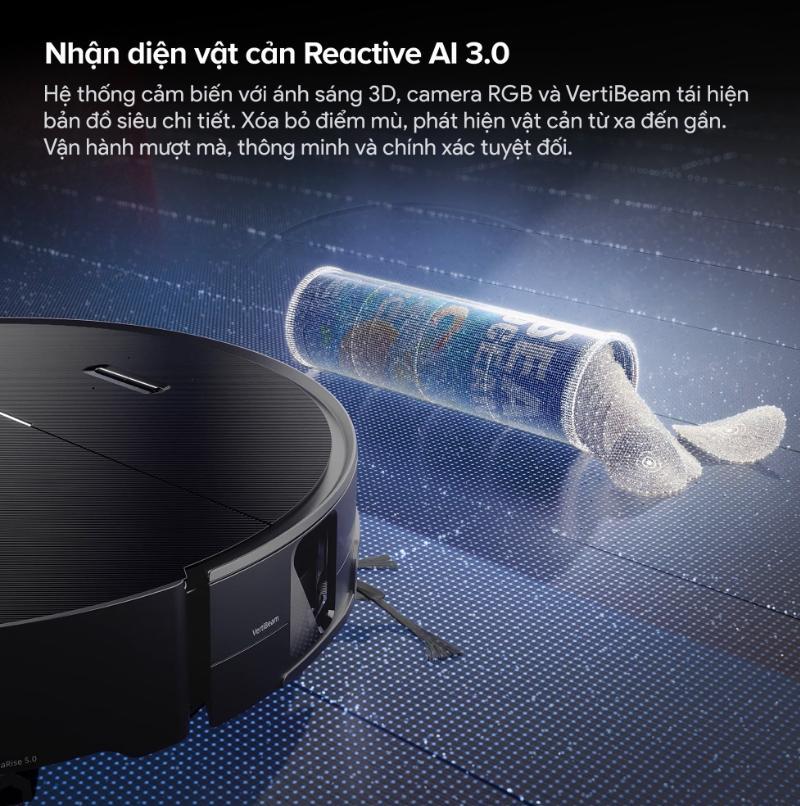 Robot Hút Bụi Roborock Saros 20 Sonic: Lực Hút 35.000Pa, Lau Rung VibraRise 5.0, Thiết kế 7.98cm, Xoè giẻ lau