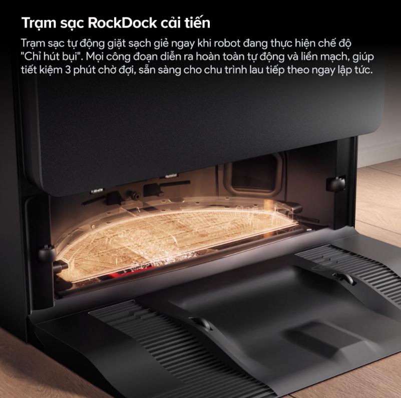 Robot Hút Bụi Roborock Saros 20 Sonic: Lực Hút 35.000Pa, Lau Rung VibraRise 5.0, Thiết kế 7.98cm, Xoè giẻ lau