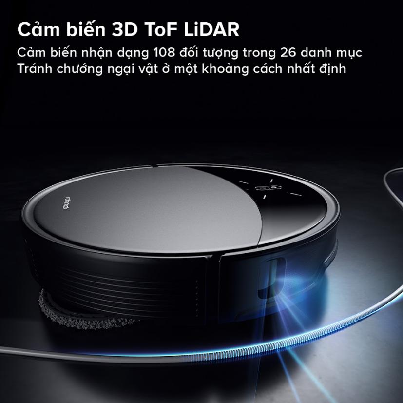 Robot vệ sinh sàn nhà Roborock Saros 10R: Lực Hút 19.000Pa,  Siêu Mỏng 7.98cm, Nâng Hạ Khung Gầm & Chống Rối DuoDivide™, Lau xoay giẻ