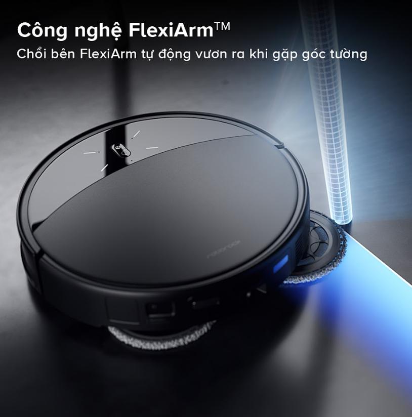Robot vệ sinh sàn nhà Roborock Saros 10R: Lực Hút 19.000Pa,  Siêu Mỏng 7.98cm, Nâng Hạ Khung Gầm & Chống Rối DuoDivide™, Lau xoay giẻ