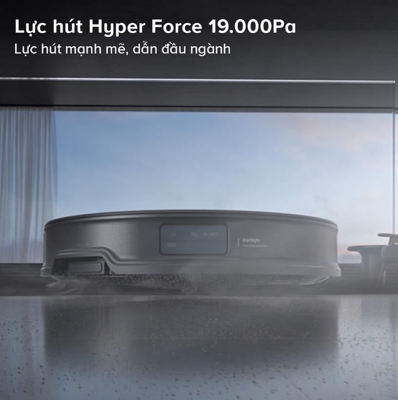 Robot vệ sinh sàn nhà Roborock Saros 10R: Lực Hút 19.000Pa,  Siêu Mỏng 7.98cm, Nâng Hạ Khung Gầm & Chống Rối DuoDivide™, Lau xoay giẻ