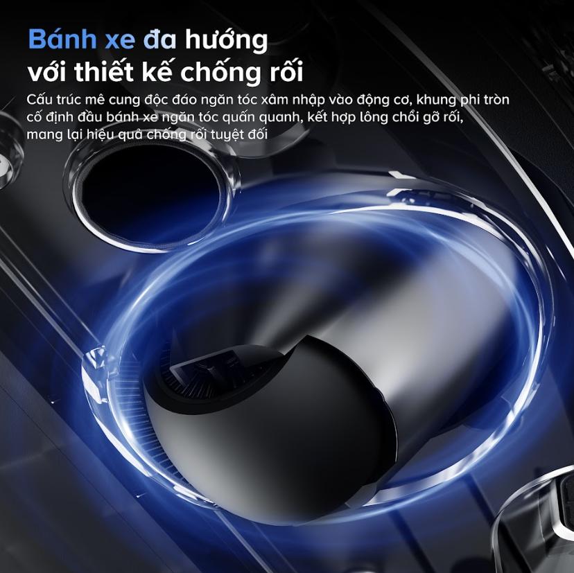 Robot tự động dọn nhà Roborock Saros 10: Lực Hút 22.000Pa, Giặt Giẻ Nước Nóng 80°C, Lau Rung VibraRise 4.0, Chổi lau xoay chống rối, Lau xoay giẻ