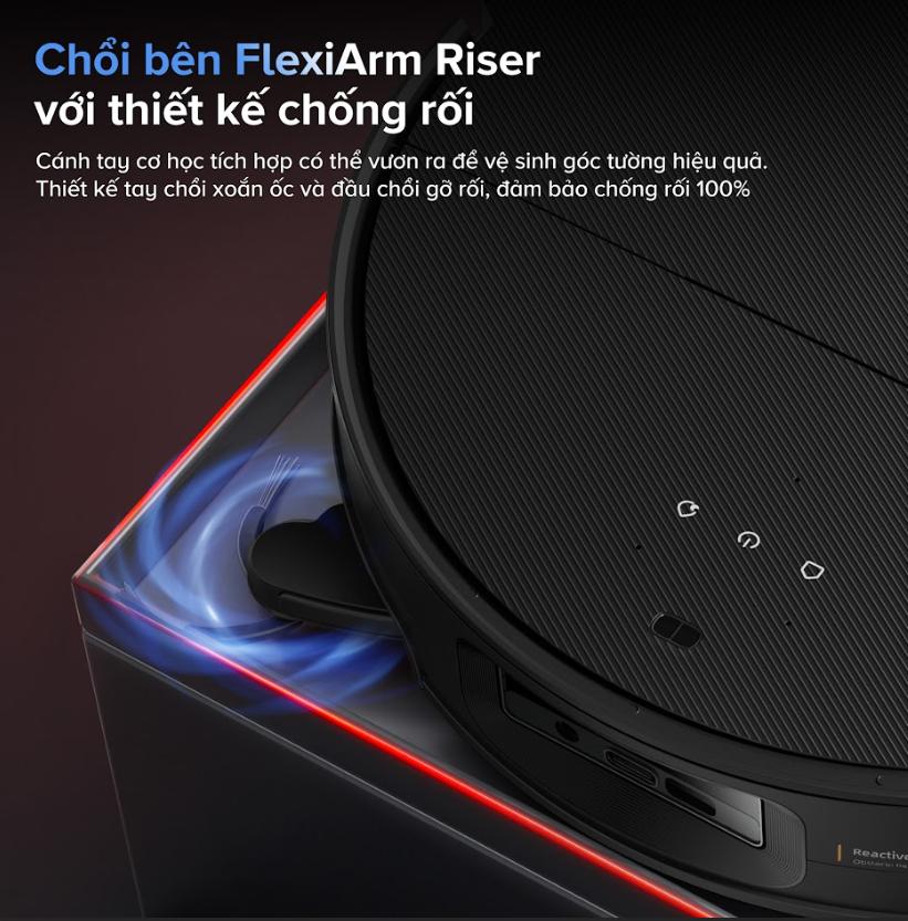 Robot tự động dọn nhà Roborock Saros 10: Lực Hút 22.000Pa, Giặt Giẻ Nước Nóng 80°C, Lau Rung VibraRise 4.0, Chổi lau xoay chống rối, Lau xoay giẻ