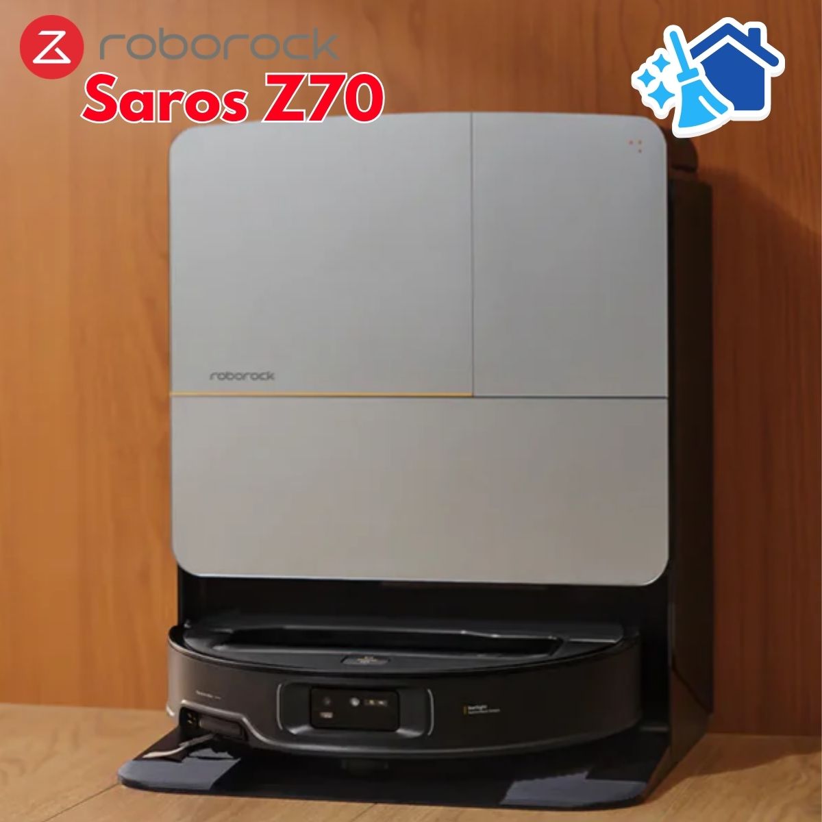 Robot dọn nhà tích hợp cánh tay cơ học Roborock Saros Z70 Lực hút 22.000Pa, Điều Hướng StarSight 2.0 & Dock Sạc Đa Năng 4.0, Nhận diện AI thông minh