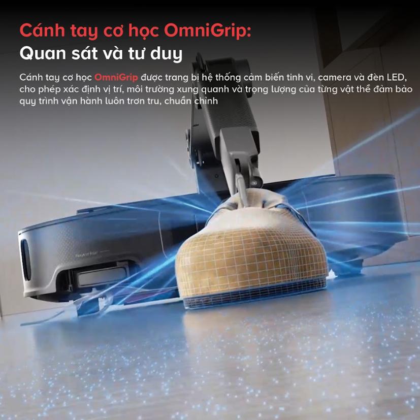 Robot dọn nhà tích hợp cánh tay cơ học Roborock Saros Z70 Lực hút 22.000Pa, Điều Hướng StarSight 2.0 & Dock Sạc Đa Năng 4.0, Nhận diện AI thông minh