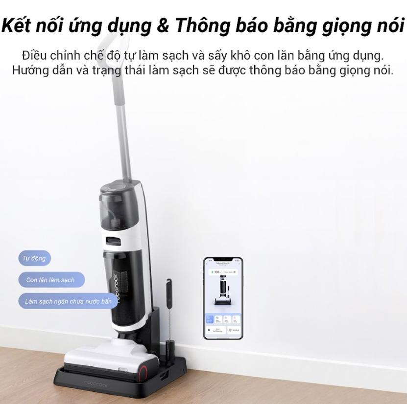 Máy hút bụi cầm tay 2in1 Roborock Dyad Air Lau & hút đồng thời, Lực Hút 17.000Pa, Lau Khô & Ướt, Tự Pha Nước Lau Sàn
