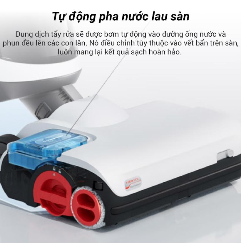 Máy hút bụi lau nhà Roborock Dyad Pro Lực hút 17.000Pa, Chổi lăn kép tràn viền, Tự động giặt à sáy kho giẻ lau