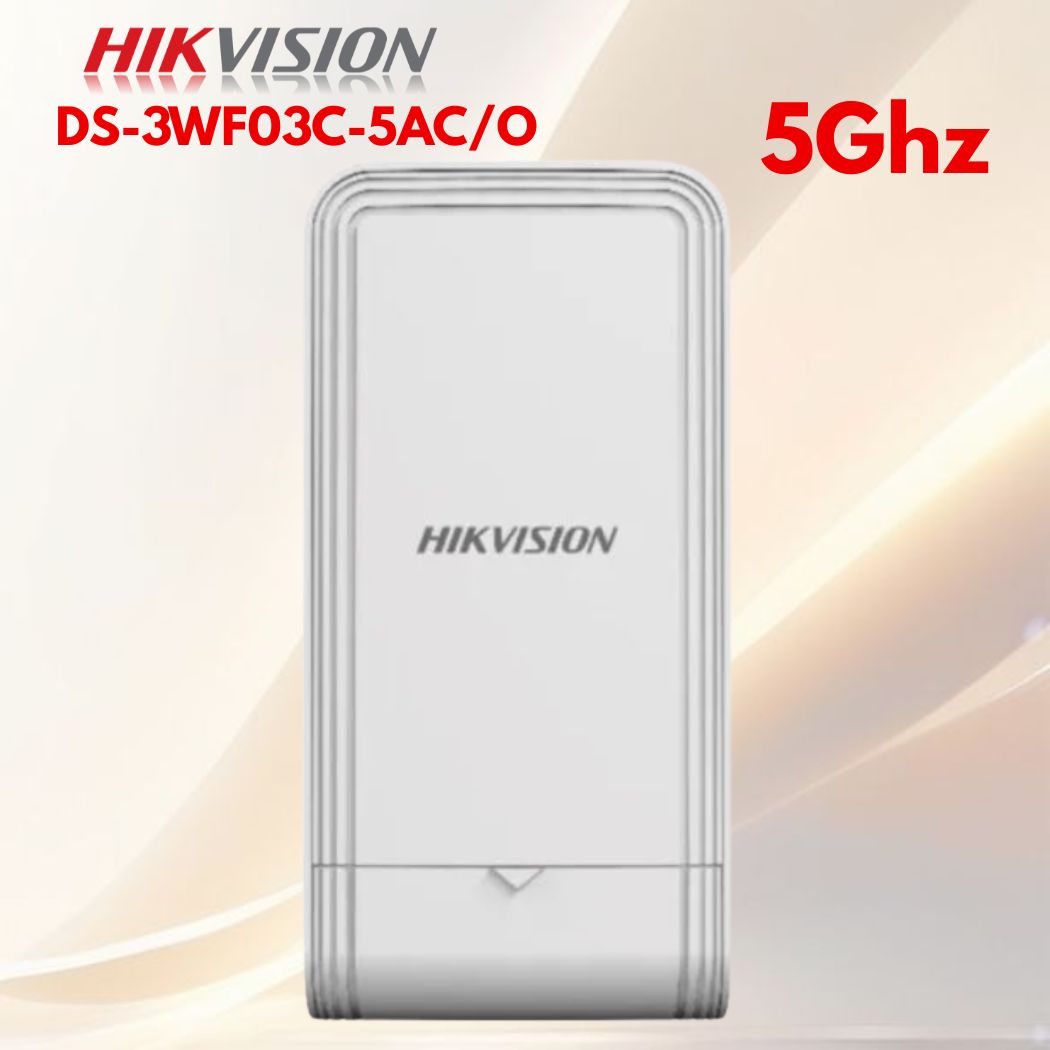 Bộ bắn sóng wifi 15Km Hikvision DS-3WF03C-5AC/O 5Ghz Tốc độ 867Mbps, Chuẩn AC, Cổng Gigabit, Hỗ trợ TDMA
