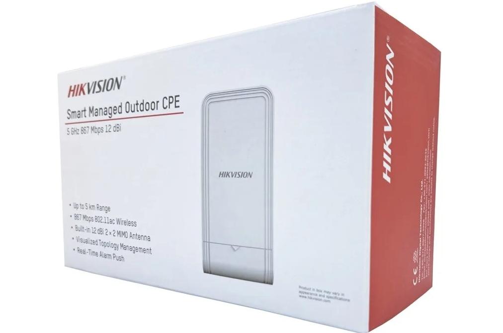 Bộ bắn sóng wifi 15Km Hikvision DS-3WF03C-5AC/O 5Ghz Tốc độ 867Mbps, Chuẩn AC, Cổng Gigabit, Hỗ trợ TDMA