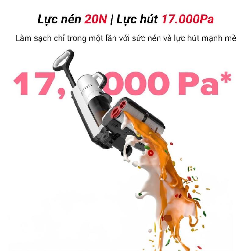 Máy lau nhà hút bụi cầm tay Roborock Dyad Pro Combo Đa Năng 5 Trong 1, Lực Hút 17.000Pa, Tự Động Giặt & Sấy Khô Khí Nóng