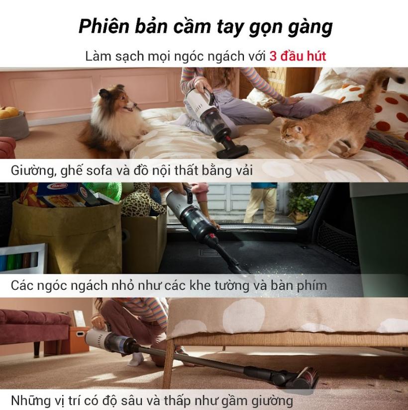 Máy lau nhà hút bụi cầm tay Roborock Dyad Pro Combo Đa Năng 5 Trong 1, Lực Hút 17.000Pa, Tự Động Giặt & Sấy Khô Khí Nóng