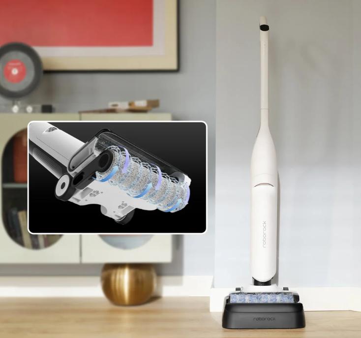 Máy hút bụi cầm tay Roborock Flexi Lite Lực Hút 17.000Pa, Nằm Phẳng 180°, Tự Động Giặt & Sấy Khô Con Lăn, Cảm Biến DirTect