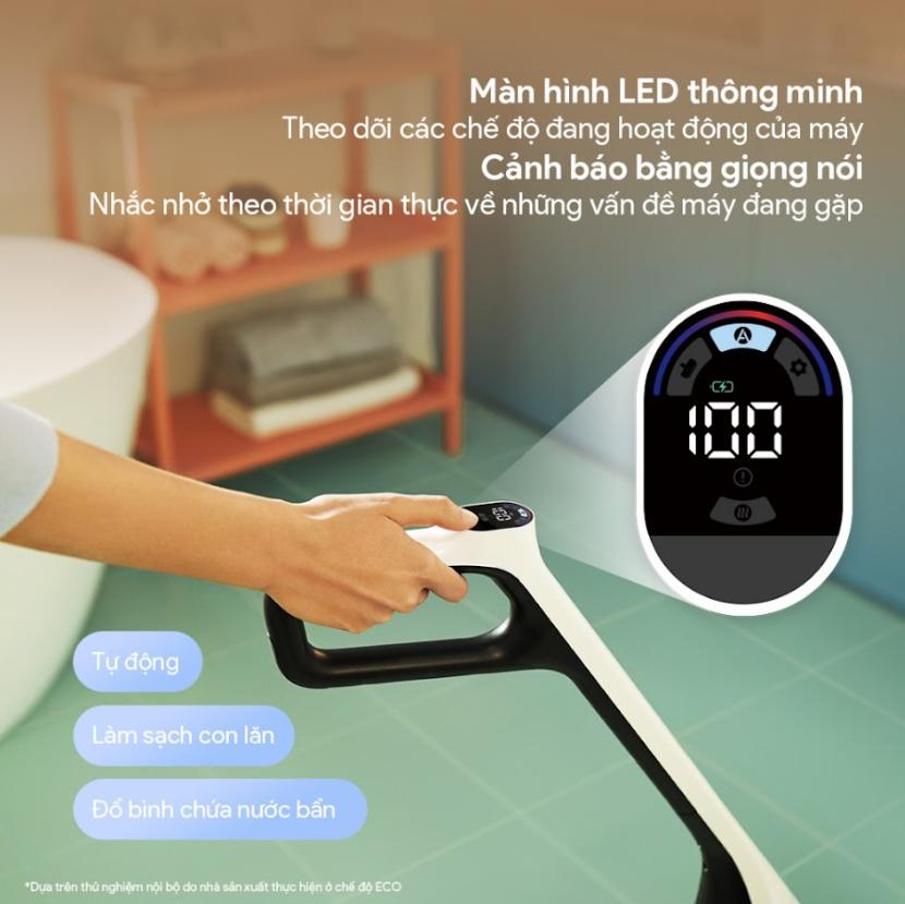 Máy hút bụi cầm tay Roborock Flexi Lite Lực Hút 17.000Pa, Nằm Phẳng 180°, Tự Động Giặt & Sấy Khô Con Lăn, Cảm Biến DirTect