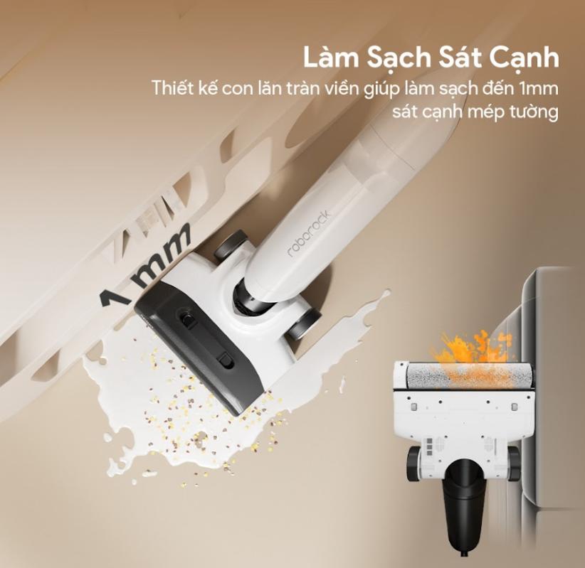 Máy hút bụi cầm tay Roborock Flexi Lite Lực Hút 17.000Pa, Nằm Phẳng 180°, Tự Động Giặt & Sấy Khô Con Lăn, Cảm Biến DirTect