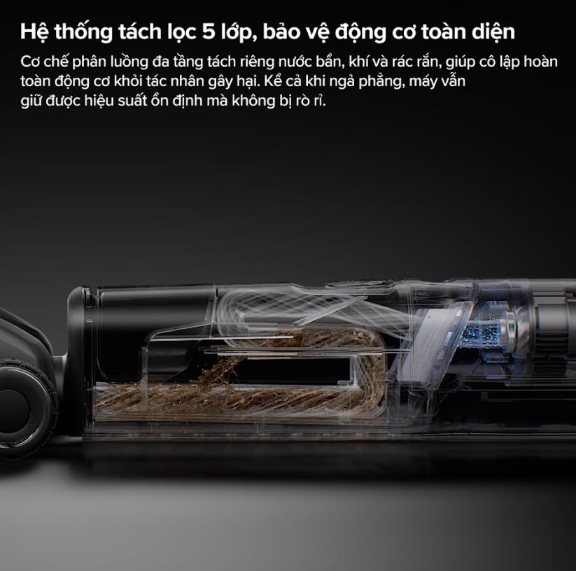 Máy Hút Bụi Lau Sàn Gập 180° Roborock F25 Ultra, Lực Hút 22.000Pa, Bánh Xe Trợ Lực AI, Chống Rối Tóc, Dock sạc thông minh