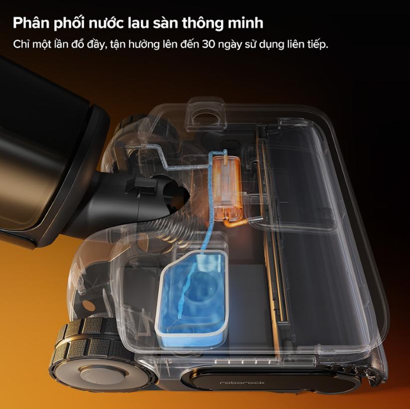 Máy Hút Bụi Lau Sàn Gập 180° Roborock F25 Ultra, Lực Hút 22.000Pa, Bánh Xe Trợ Lực AI, Chống Rối Tóc, Dock sạc thông minh