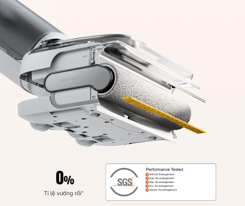 Máy hút bụi chống rối tóc Roborock F25 RT Lực Hút 20.000Pa, Tự Động Giặt & Sấy Khô, Hút & Lau đồng thời, Thông báo giọng nói, Lau con lăn