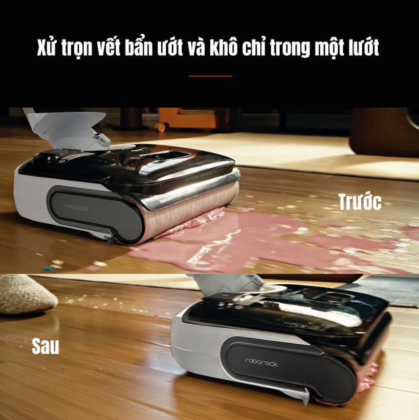 Máy hút bụi chống rối tóc Roborock F25 RT Lực Hút 20.000Pa, Tự Động Giặt & Sấy Khô, Hút & Lau đồng thời, Thông báo giọng nói, Lau con lăn