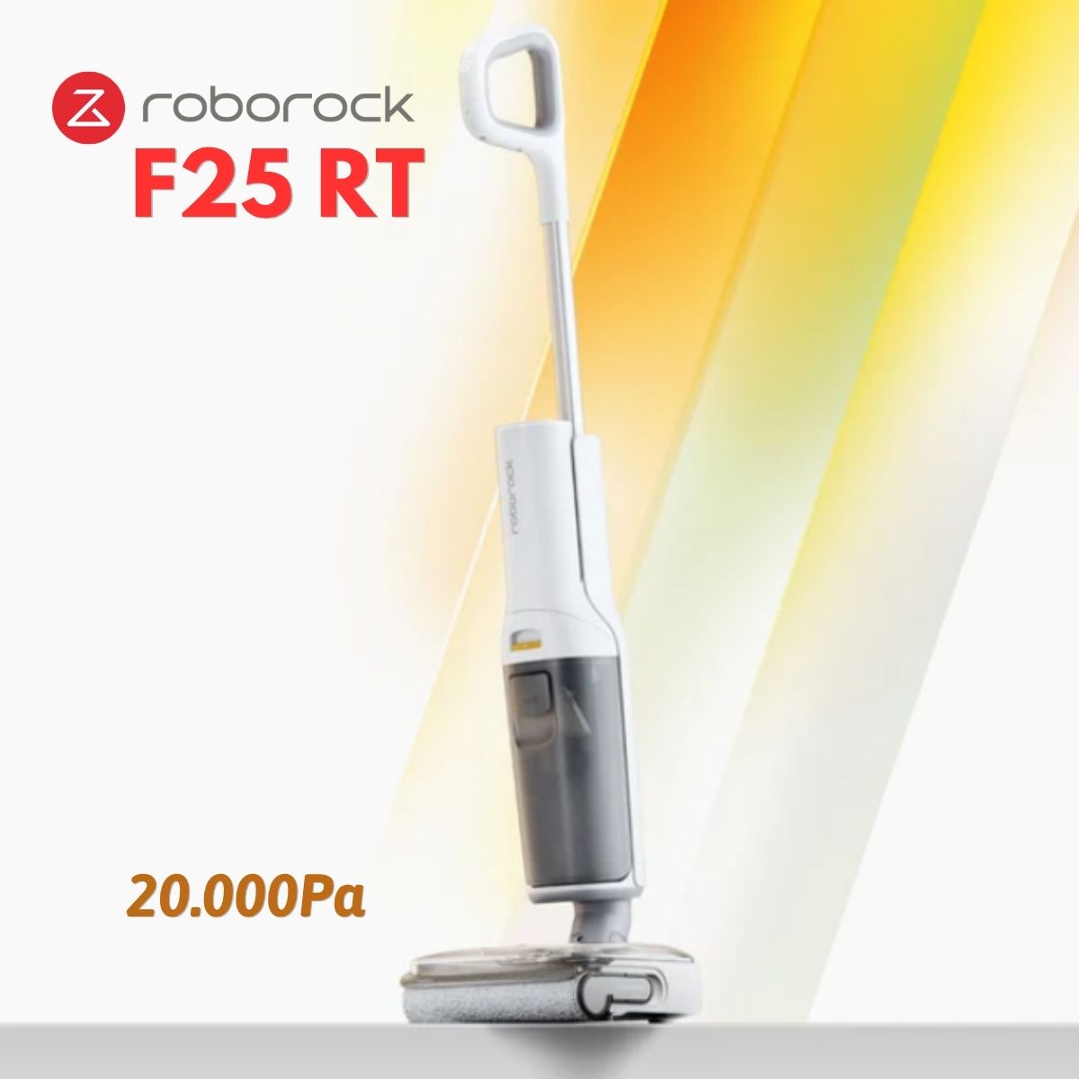 Máy hút bụi chống rối tóc Roborock F25 RT Lực Hút 20.000Pa, Tự Động Giặt & Sấy Khô, Hút & Lau đồng thời, Thông báo giọng nói, Lau con lăn