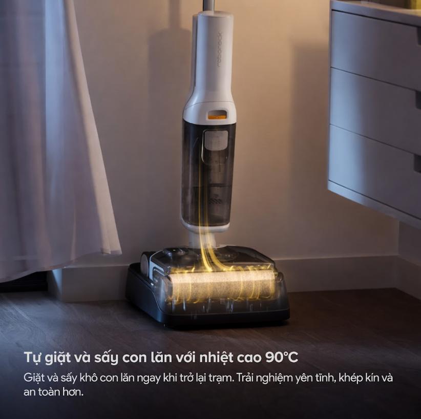 Máy Hút Bụi Nằm Phẳng 180° Roborock F25 RT Gen 2 Lực Hút 20.000Pa, Giặt Sấy 90°C, Chống Rối Jawscrapers, Con Lăn Tràn Viền