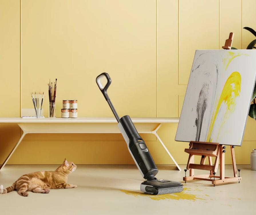 Máy hút bụi cầm tay chống rối Roborock F25 Lực Hút 20.000Pa, Cảm Biến DirTect, Sấy khô cấp tốc 5 phút ở 90°C, Phun nước 32 Lỗ & Lực ép mạnh