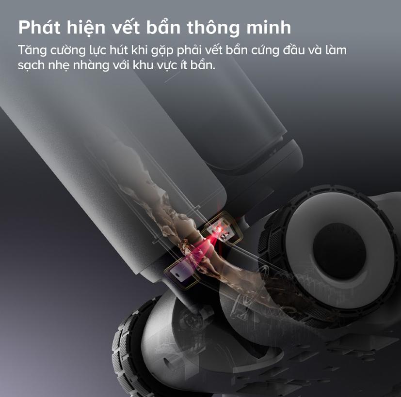 Máy hút bụi cầm tay chống rối Roborock F25 Lực Hút 20.000Pa, Cảm Biến DirTect, Sấy khô cấp tốc 5 phút ở 90°C, Phun nước 32 Lỗ & Lực ép mạnh