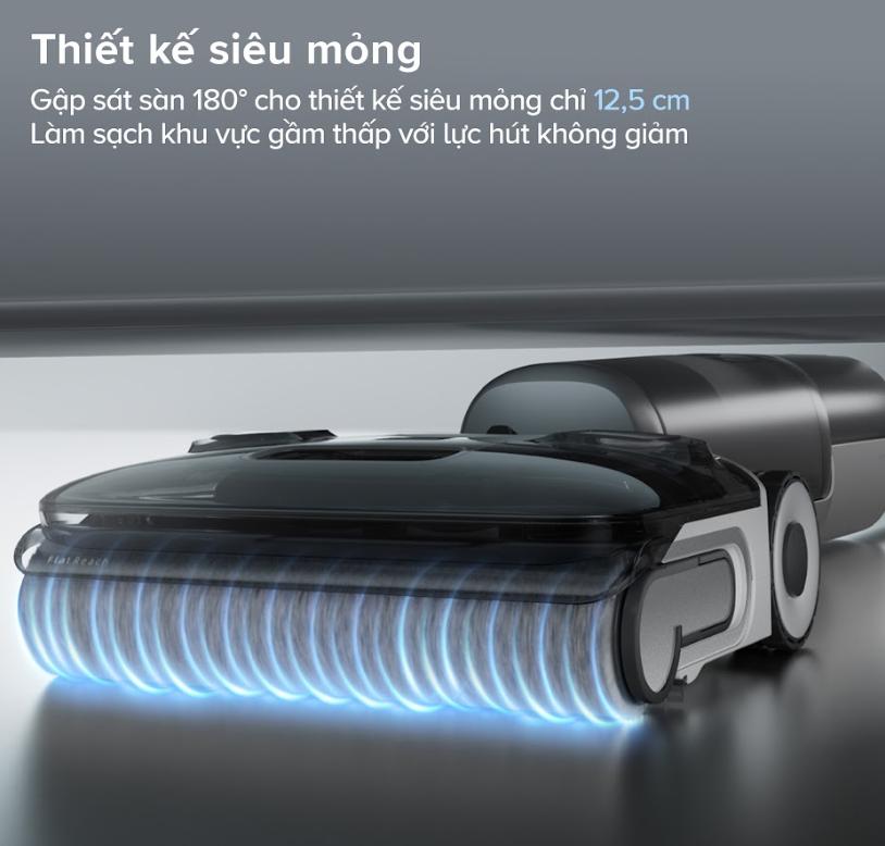 Máy hút bụi cầm tay chống rối Roborock F25 Lực Hút 20.000Pa, Cảm Biến DirTect, Sấy khô cấp tốc 5 phút ở 90°C, Phun nước 32 Lỗ & Lực ép mạnh