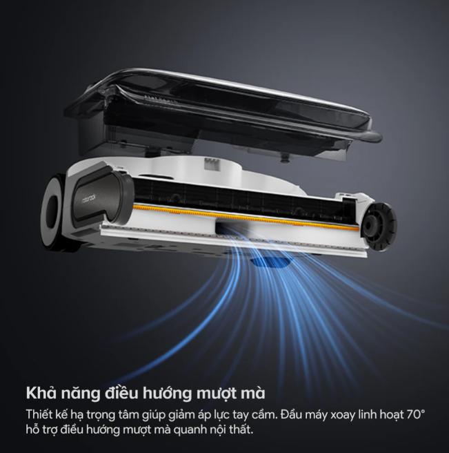 Máy hút bụi lau nhà khử khuẩn Roborock F25 Gen 2, Lực Hút 20.000Pa, Chống Rối Tóc Jawscrapers, Sấy Khô 5 Phút Ở 90°C, Con Lăn Lau Sát Mép Tường