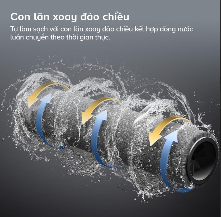 Máy Hút Bụi Lau Nhà Roborock F25 ACE Lực Hút 20.000Pa, Bánh Xe AI Trợ Lực, Khử Khuẩn 90°C, Phun 32 Lỗ & Cảm Biến DirTect