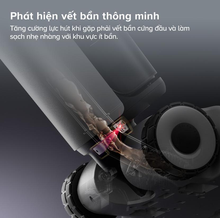 Máy Hút Bụi Lau Nhà Roborock F25 ACE Lực Hút 20.000Pa, Bánh Xe AI Trợ Lực, Khử Khuẩn 90°C, Phun 32 Lỗ & Cảm Biến DirTect