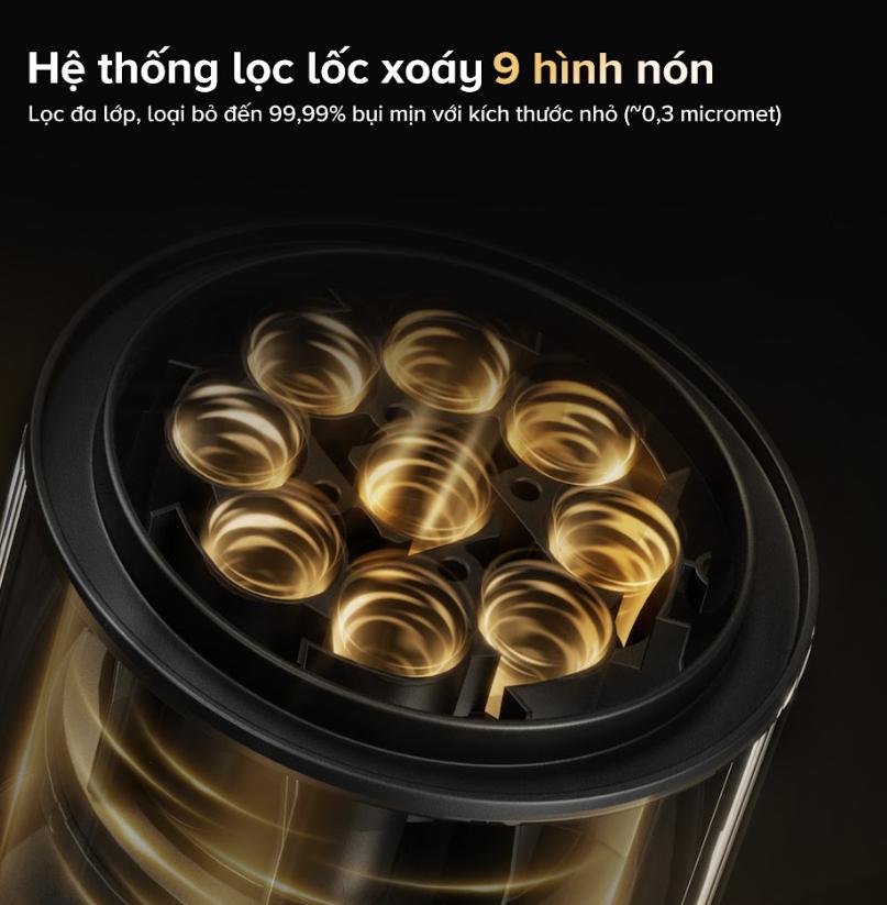 Máy hút bụi đa năng 5 trong 1 Roborock F25 ACE Combo Lực hút 25.000Pa, Tự động giặt & sấy khô con lăn, Hệ thông lọc 9 Lốc xoáy, Chống rối JawScraper