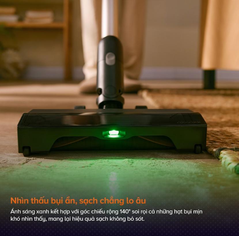 Máy hút bụi cầm tay không dây Roborock H60 Hub Pro Lực Hút 170AW, Tự động đổ bụi, Đầu hút chống rối, Hệ thống lọc 5 lớp, Tích hợp công nghệ soi bụi