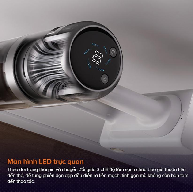 Máy hút bụi cầm tay không dây Roborock H60 Hub Pro Lực Hút 170AW, Tự động đổ bụi, Đầu hút chống rối, Hệ thống lọc 5 lớp, Tích hợp công nghệ soi bụi