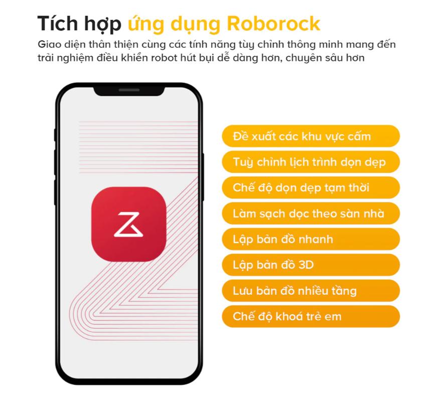 Robot lau nhà chống rối Roborock QR 798 Lực hút 10.000Pa, Giẻ lau xoay kép & Dock sạc đa năng, Chống rối tóc, Điều hướng LiDAR 360°