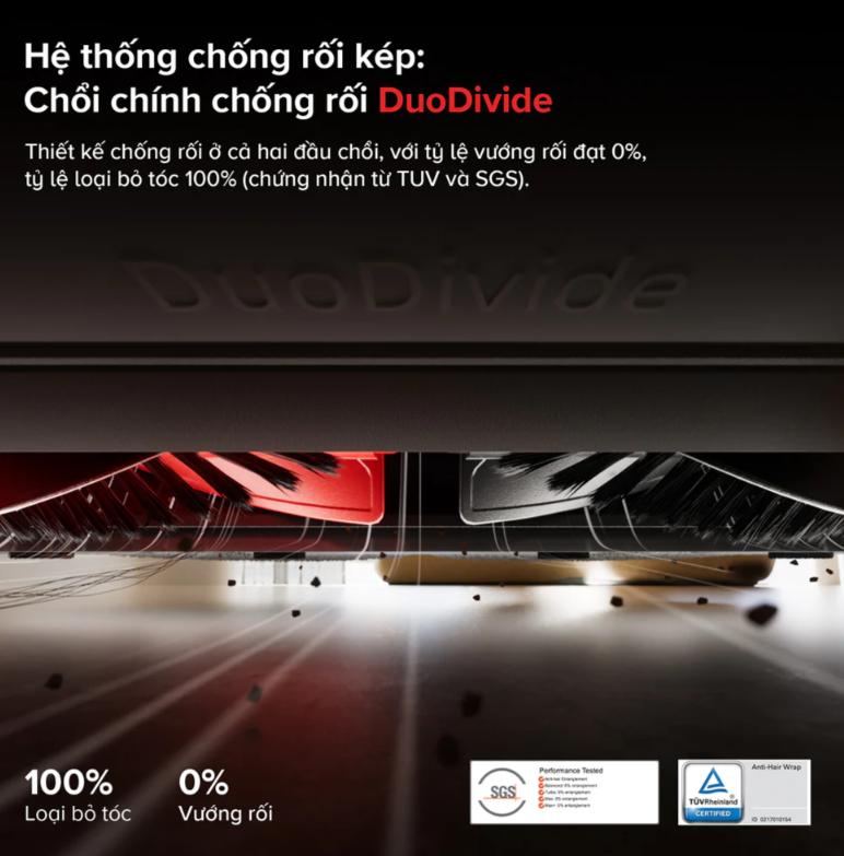 Robot hút bụi đa năng Roborock Qrevo EdgeT Lực hút 18.500 Pa, Thiết kế siêu mỏng 7.98 cm, Nhận diện 108 vật thể, Giẻ lau xoay kép 