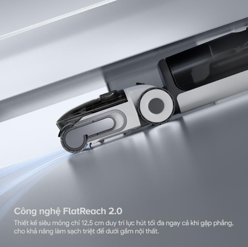 Máy hút bụi cầm tay Roborock F25 Gen 2 Lực hút 20.000Pa, Khử khuẩn 99,99%, Chống rối tóc, Tự động làm sạch con lăn, Chống mùi