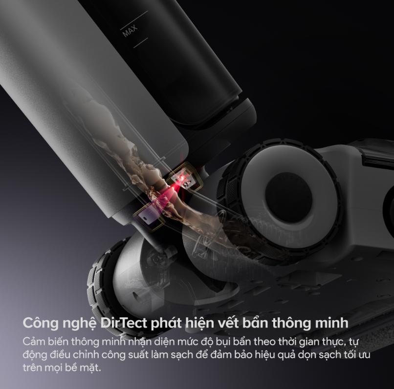 Máy hút bụi cầm tay Roborock F25 Gen 2 Lực hút 20.000Pa, Khử khuẩn 99,99%, Chống rối tóc, Tự động làm sạch con lăn, Chống mùi