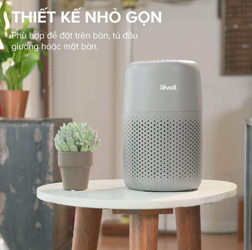 Bộ lọc không khí HEPA 3 Lớp Levoit Core Mini Pro Tích hợp xông tinh dầu, Lọc sạch 99% Bụi mịn cho phòng 20m2, Công nghệ QuietKEAP 27dB