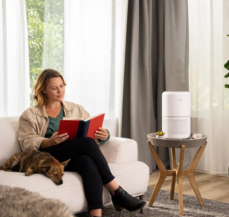 Máy lọc không khí Levoit Core 300S Smart Wifi, Lọc HEPA cho phòng 50m2, Lưu thông không khí 360 độ, Điều khiển bằng giọng nói