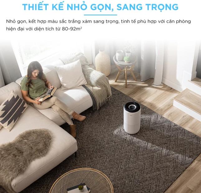 Máy lọc không khí Levoit Core 400S Lọc 3 giai đoạn, Giảm ồn, Điều khiển thông minh bằng giọng nói, Phù hợp không gian 92 m2
