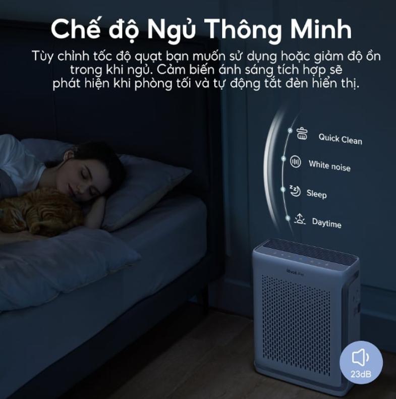 Máy lọc không khí nuôi thú cưng Levoit Vital 100S Hút gió chữ U, Hỗ trợ Hẹn giờ & Lịch trình, Điều khiển từ xa qua VeSync