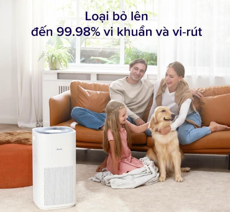 Máy lọc không khí Levoit Core 600S Công Nghệ VortexAir™ 360 độ, Lọc HEPA H13, Cảm biến AirSight Plus