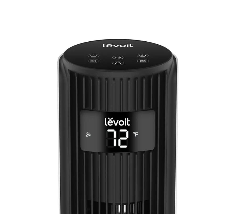 Quạt tháp thông minh Levoit Classic 42 inch Tốc độ 7.62m/s, 4 chế độ, 12 tốc độ quạt, Màn hình LED, Điều khiển từ xa