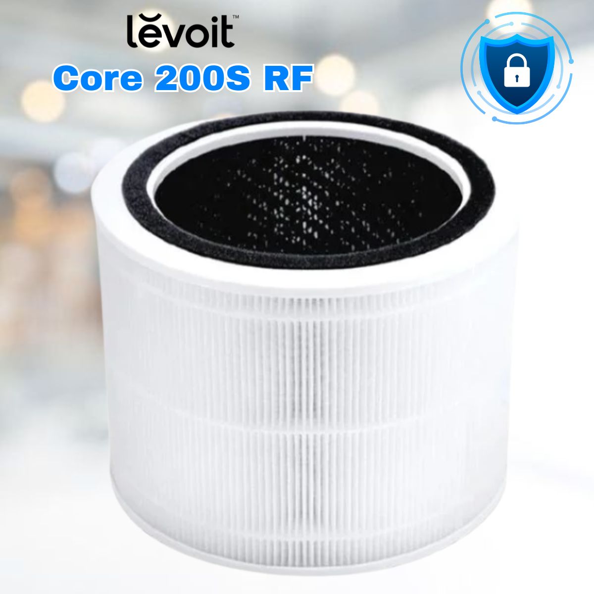 Lõi lọc diệt khuẩn Levoit Core 200S RF, 3 lớp thánh lọc,  Loại bỏ 99,97% Bụi mịn, Khử mùi AirReComposition