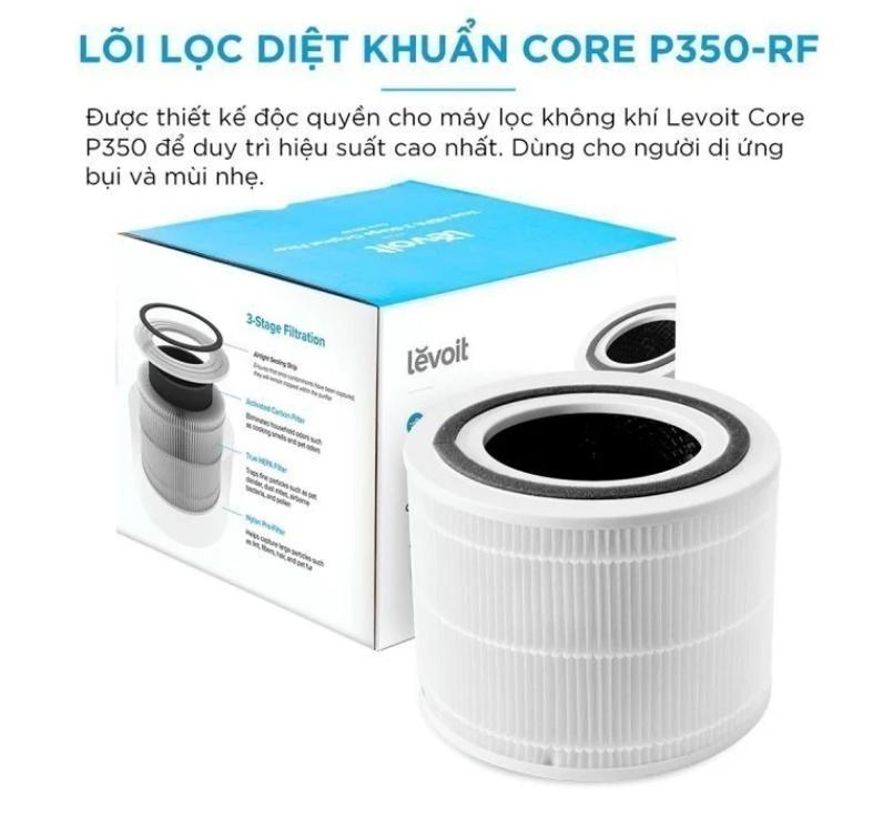 Lõi lọc diệt khuẩn Levoit Core P350 RF Chuyên dụng Levoit Core P350, Tích hợp Bộ lọc 3 trong 1, loại bỏ 99.7% các loại bụi nhỏ tới 3nm