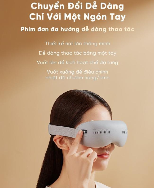 Máy Massage mắt Breo See K Pro 12 Điểm rung độc lập, 2 chế độ sưởi ấm, Giảm thâm, cải thiện tuần hoàn, thư giãn sâu