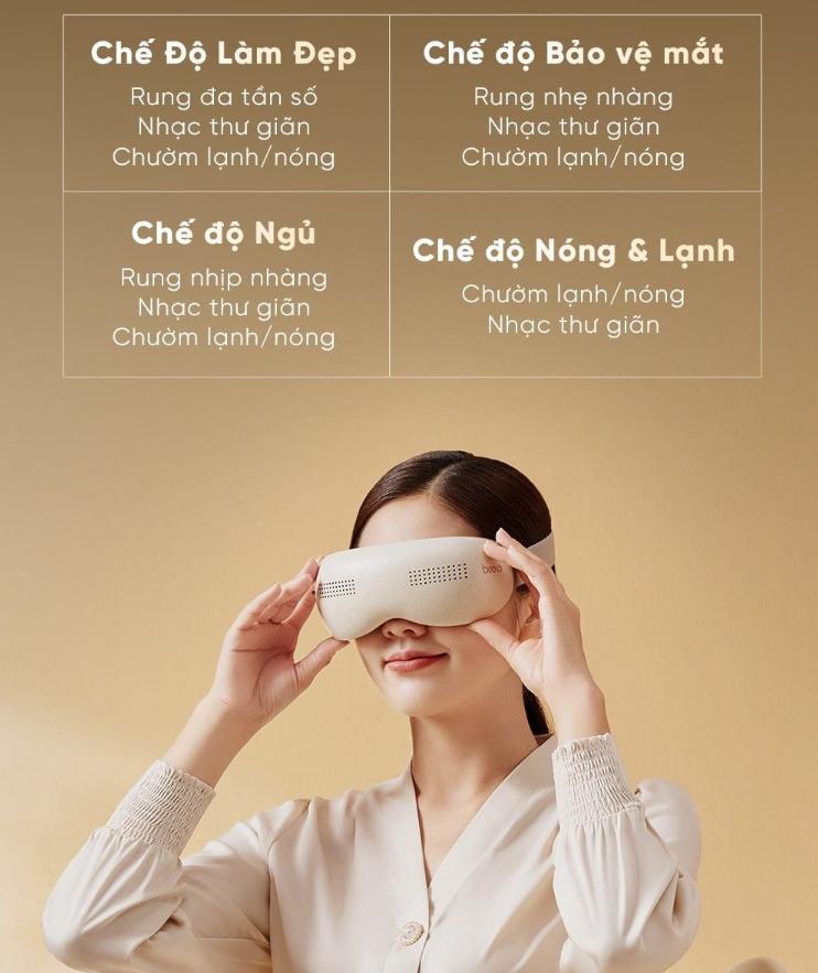 Máy Massage mắt Breo See K Pro 12 Điểm rung độc lập, 2 chế độ sưởi ấm, Giảm thâm, cải thiện tuần hoàn, thư giãn sâu